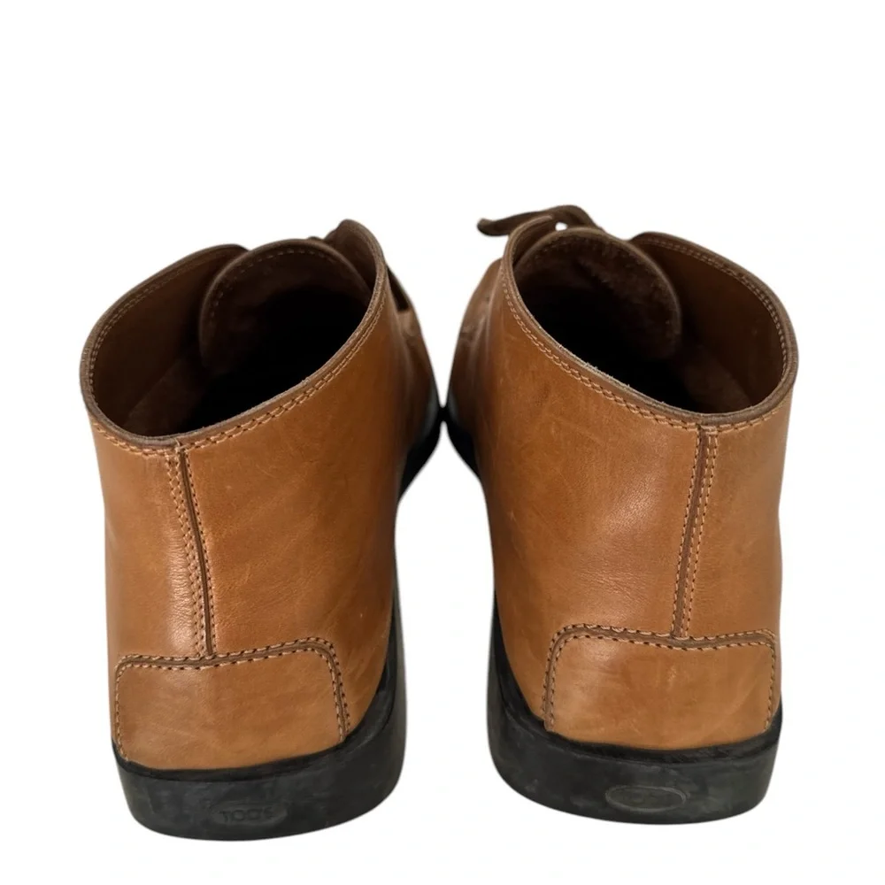 Tod’s Men’s Brown Leather Chukka Boots US 8 Lace-Up Made in Italy MSRP $500